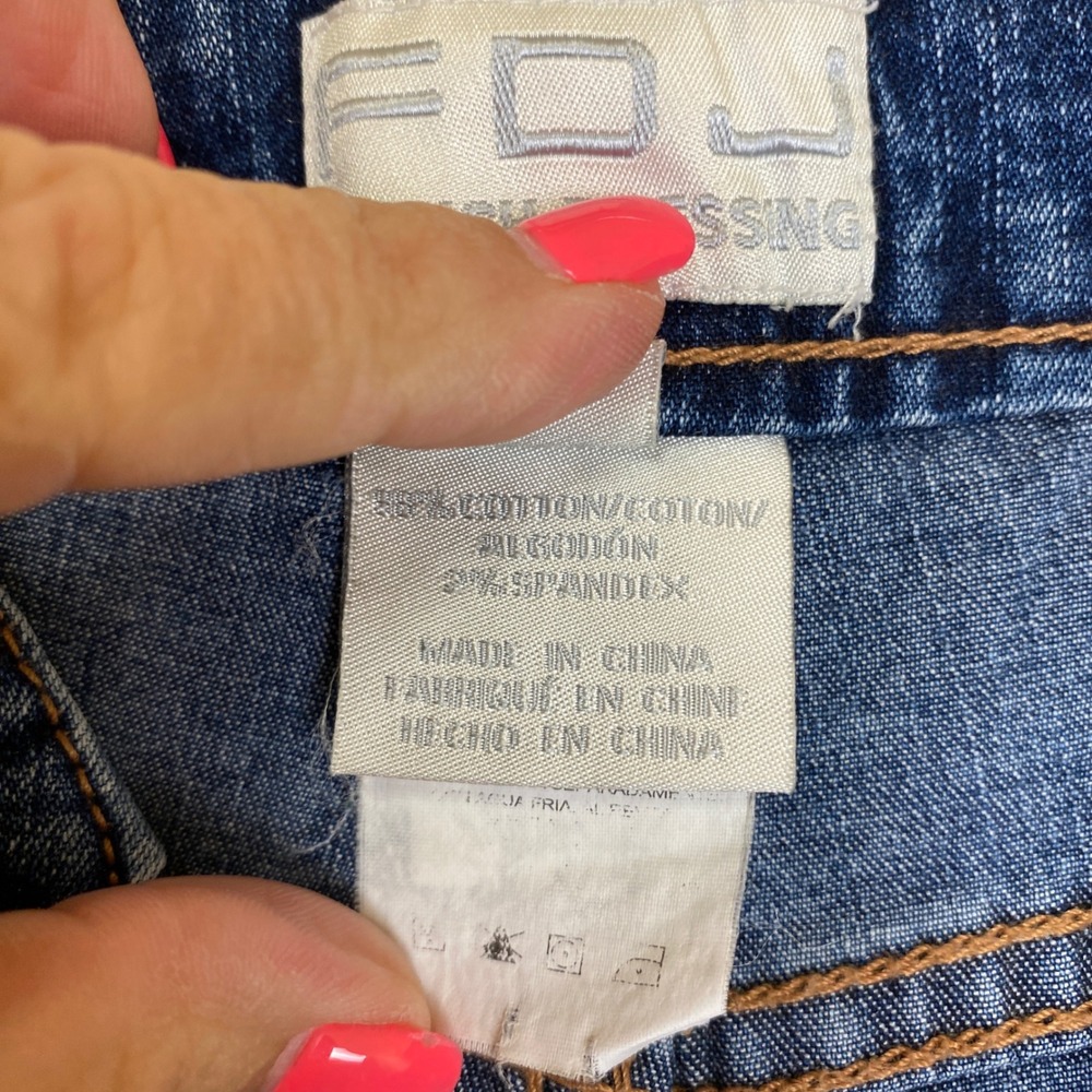 FDJ French Dressing Jeans Women 6 Blue Denim Olivia High Rise Flare Boho Retro - Picture 6 of 9